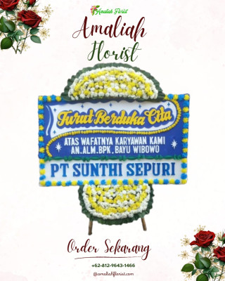 Papan Bunga Duka di Kota Karang Raya
