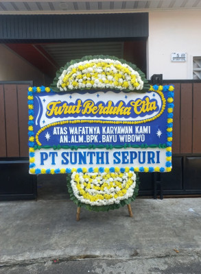 Papan Bunga Duka di Kota Karang Raya