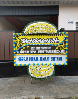 Papan Bunga Duka di Kota Karang Raya